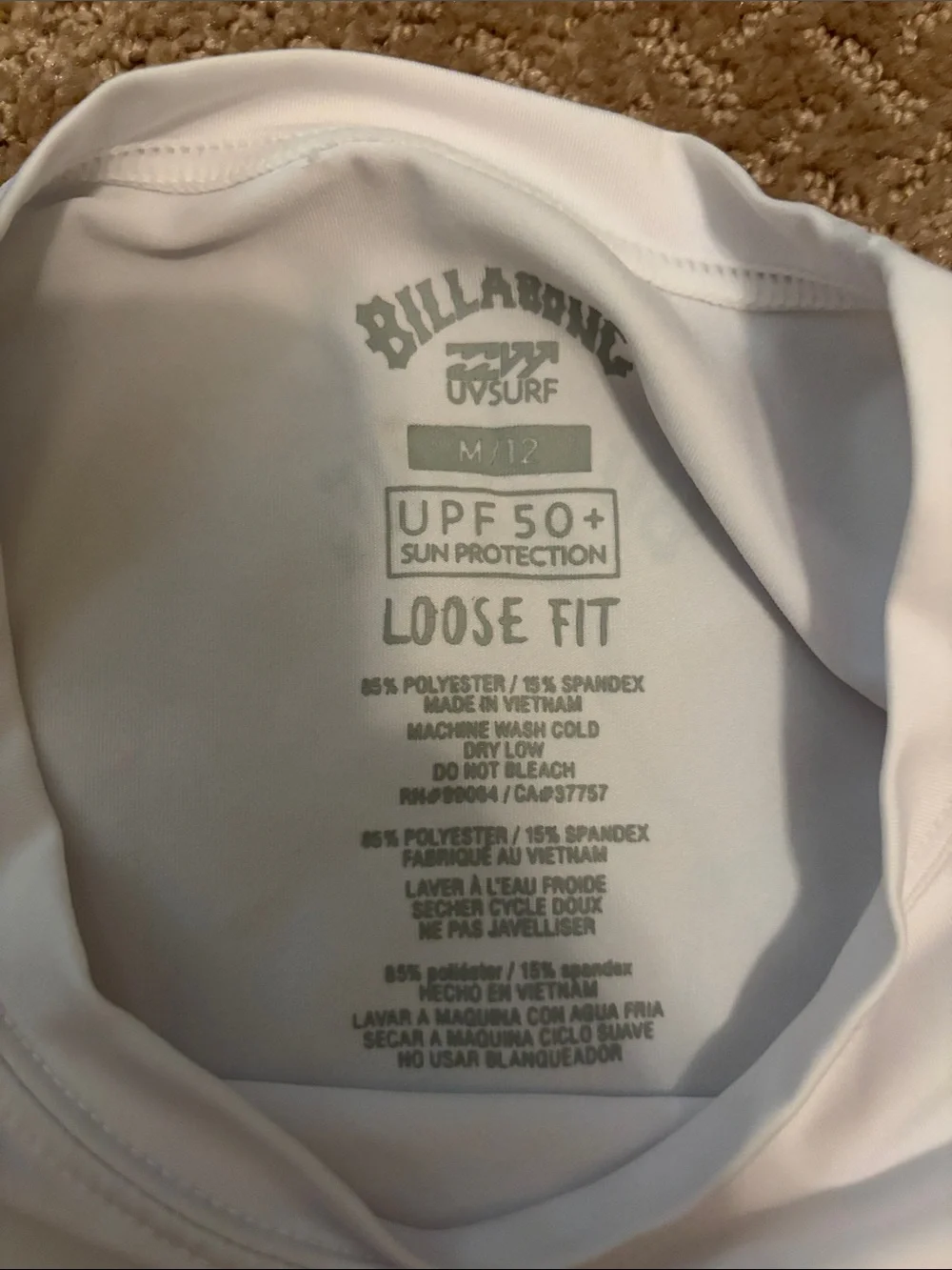 Boys billabong rash guard